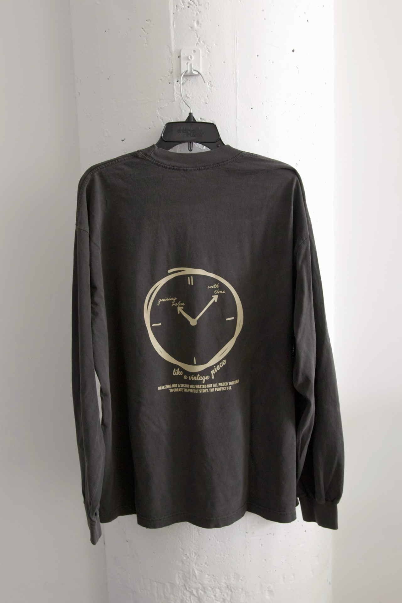 *Low Stock* With Time Long Sleeve - Vintage Black